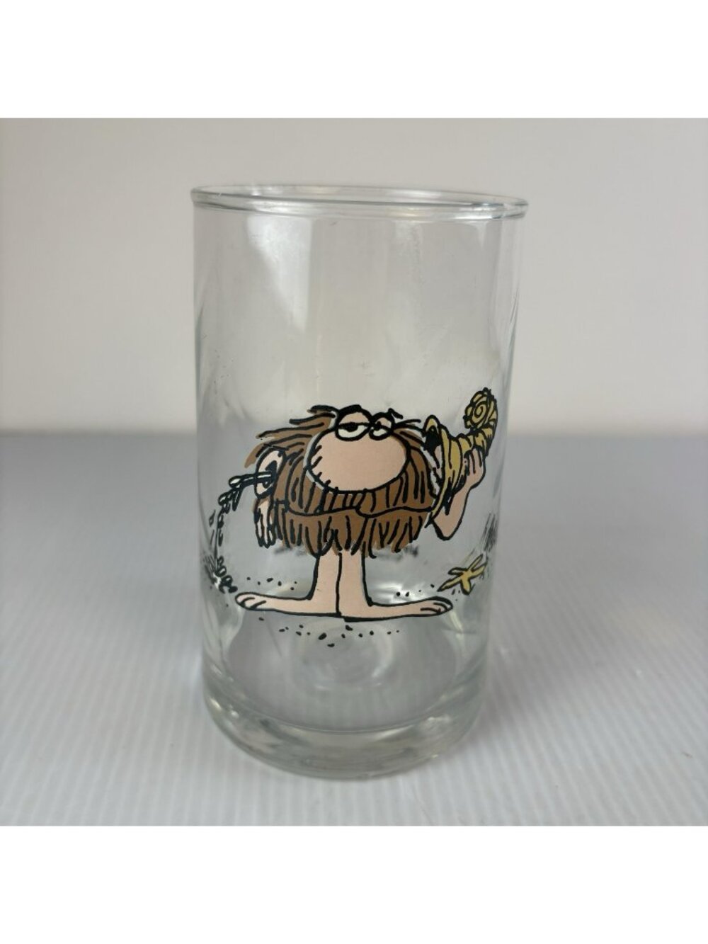 Arby's BC Ice Age Collector Series VTG Drinking Glass - 1981 - Grog Caveman